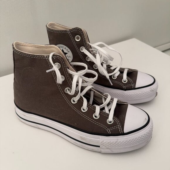 converse Shoes - Converse Chuck Taylor All Star Lift Platform Hi-Tops - Charcoal